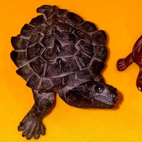 Five Miniature Turtles Collection Some Wooden Some Stone All Very Cute 🐢🐢 - Picture 9 of 16